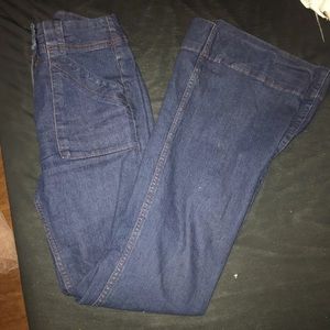High waisted flare jeans